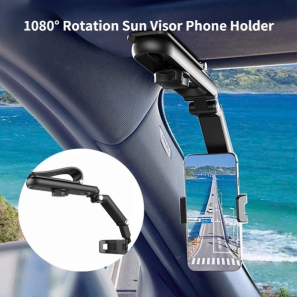 Promo New 2022 CAR HOLDER HP SUN VISOR mobil 1080° Berkualitas