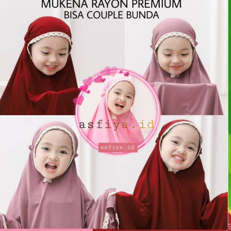 MENARIK Mukena Anak Perempuan 2 Tahun 3.4.5.67 Tahun Mukena Rayon premium-Mukena Bali Mukenah.MUKENA