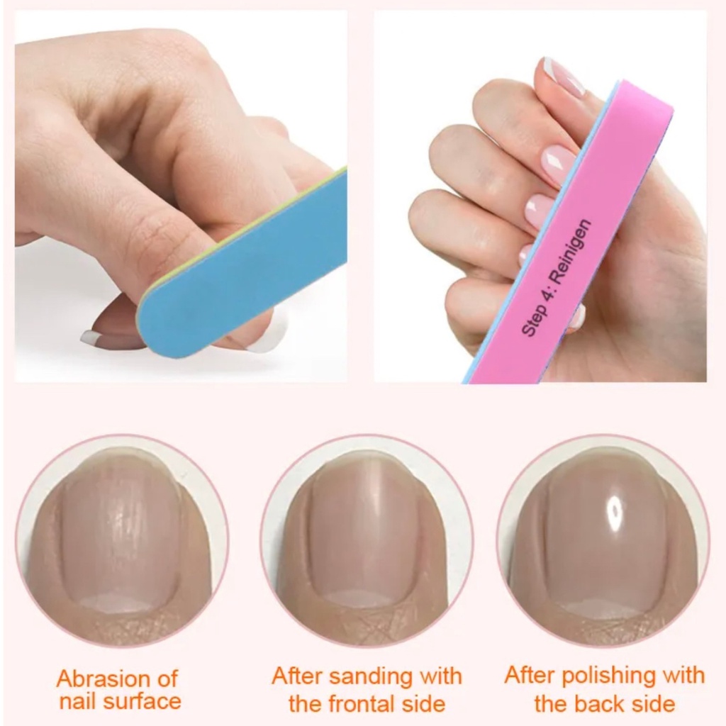 TRS - Nail Buffer 7 Sisi Kikir Pengasahan Pengilap Pengasah Asahan Kuku Manicure Manikur