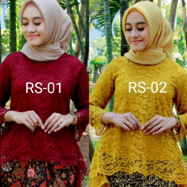 ✱ Kebaya Jumbo - Kebaya Rinjani - Baju Ukuran Besar - Kebaya Modern - BIG SIZE - LD 130cm ♢