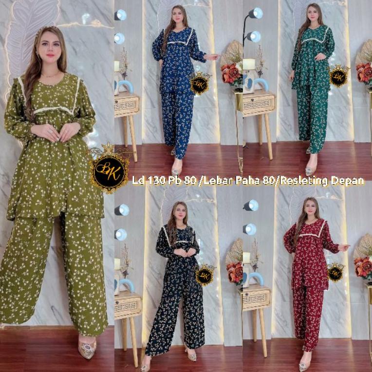 Harga Termurah Setelan Lengan Panjang Arab Jumbo Ld 130|Setelan Celana Panjang Akar |Setcel Sultan