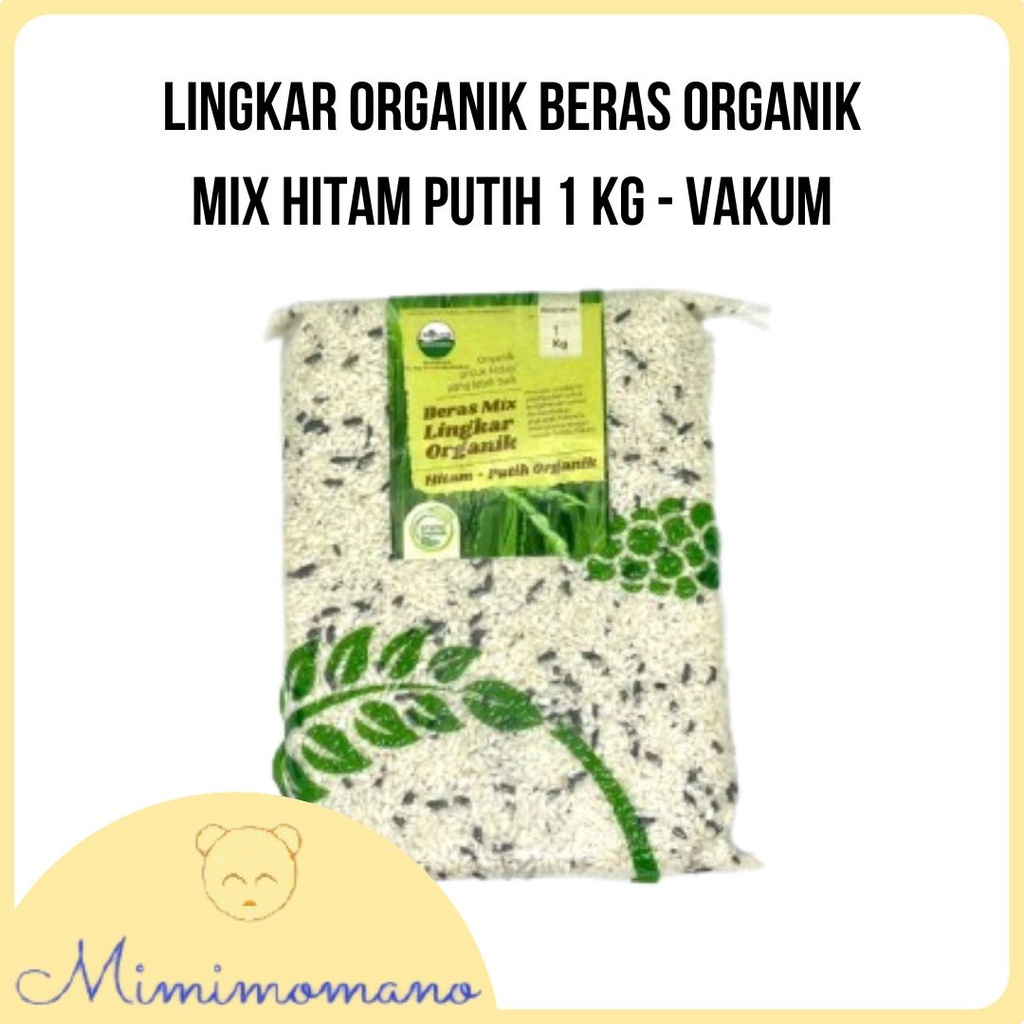 

Beras Mix Hitam Putih 1 kg / Organic Black & White Rice 1kg / Lingkar Organik