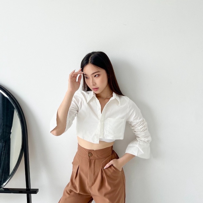 Hanna Cullote / Celana Panjang Wanita Korea / High Waist Pants / Celana Kulot