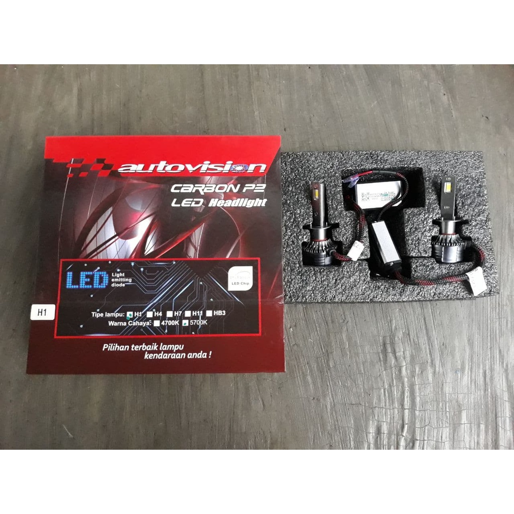 LED H1 CARBON P2 5700K 50W AUTOVISION