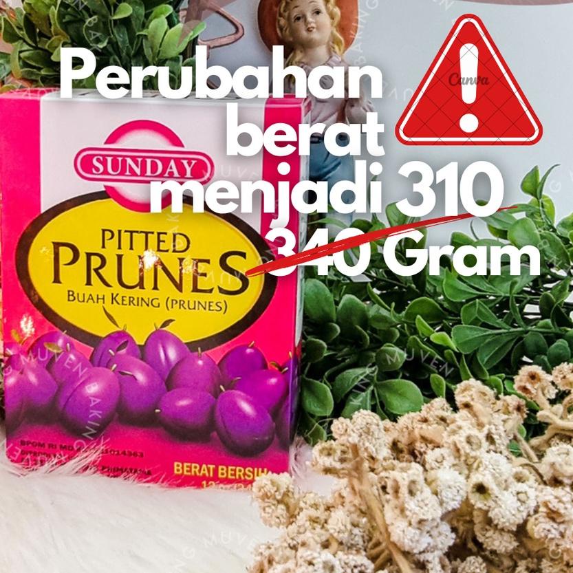 

➮ PITTED PRUNES 310 Gr / PRUNE PLUM SUNDAY MANISAN, BUAH KERING ۝