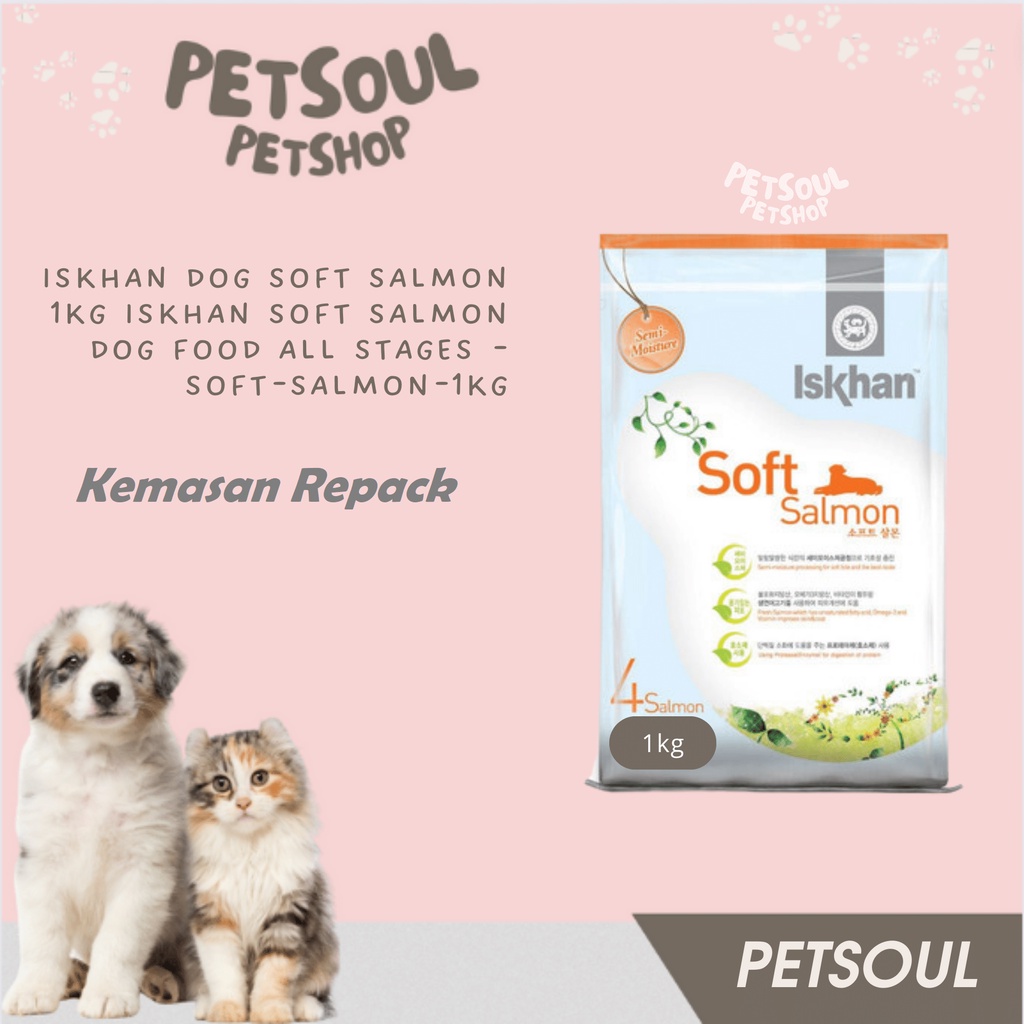 Iskhan Dog Soft Salmon 6kg Freshpack Iskhan Dog Food All Stages