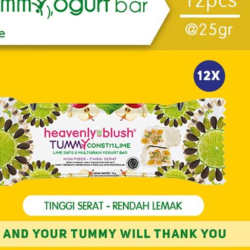 

♟ Yogurt Heavenly Blush Tummy Bar Lime [12 Pcs x 25Gr] ☞