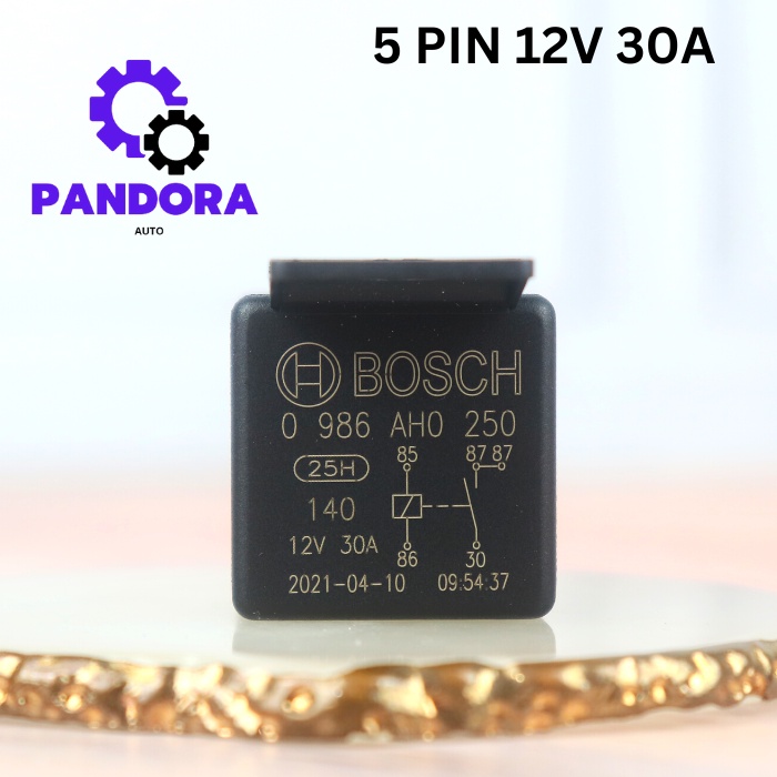 RELAY BOSCH 5 PIN 12V 30 AMPERE BOSCH ORIGINAL