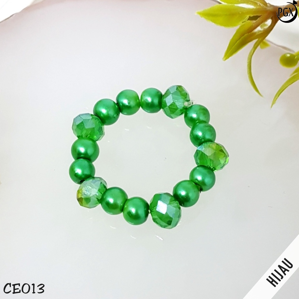 PGX Cincin beads Korean Ring / Cincin Beads Korea / Cincin KPOP / Cincin Aesthetic Aksesoris Fashion CE013