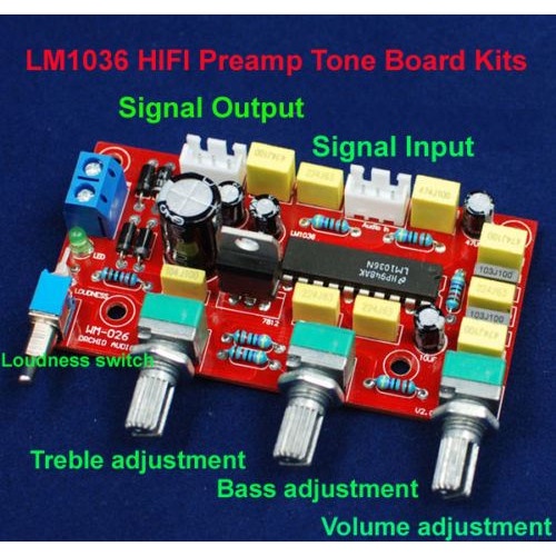 MTC-07C LM1036 High Class Tone Control DIY (Beium Disolder)