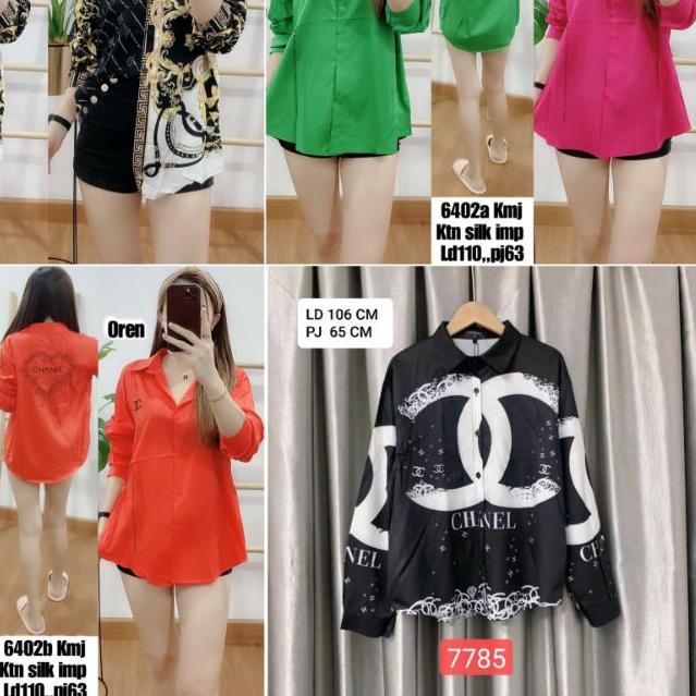 ♚ KEMEJA BANGKOK KATUN SILK IMPORT ✿