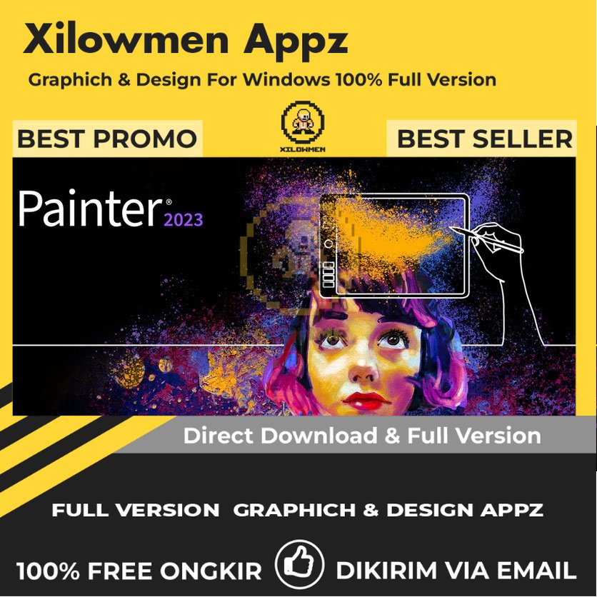 [Full Version] Corel Painter 2023 Pro Design Graphics Lifetime Win OS - Alat Lukis Digital untuk Seni dan Ilustrasi