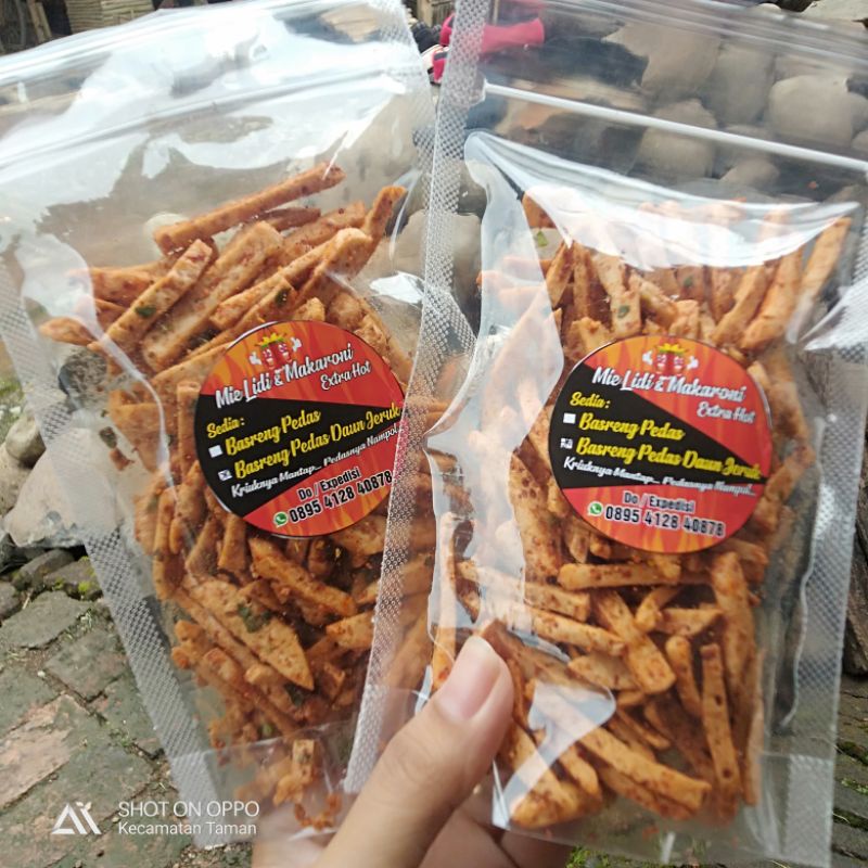 

Basreng pedas daun jeruk