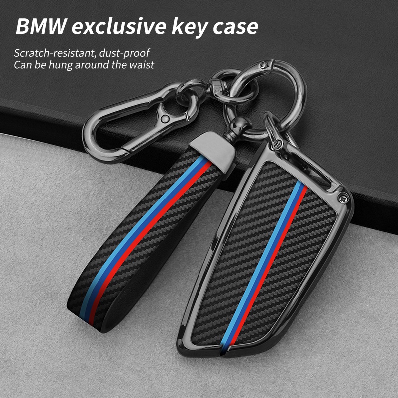 [Tersedia] Casing Kunci Mobil Serat Karbon Zinc Alloy Untuk Bmw G20 G30 X1 X3 X4 X5 G05 X6 Aksesoris Holder Shell Gantungan Kunci