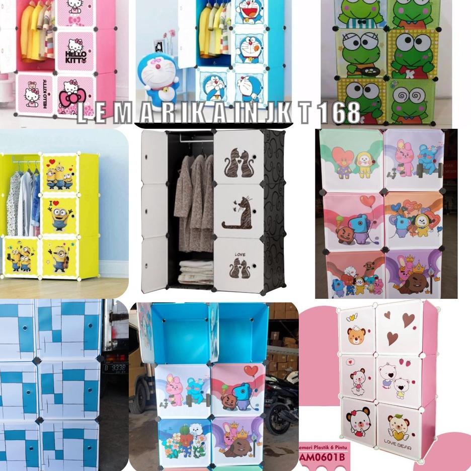 ♪ SHENAR (5KG) LEMARI PLASTIK 2X3 LEMARI SERBAGUNA LEMARI PORTABLE LEMARI KARAKTER MULTIFUNGSI| LEMA
