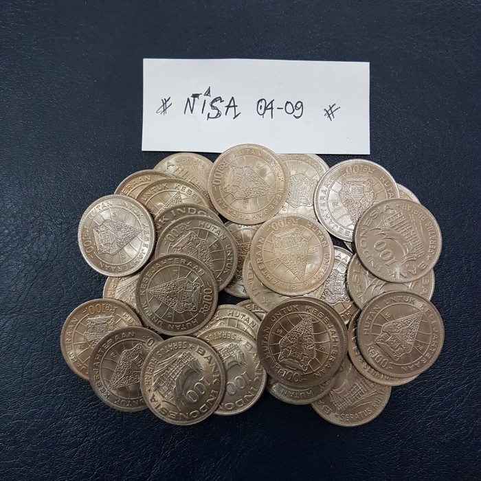 KOIN 100 TIPIS GAMBAR WAYANG TH 1978