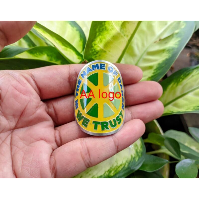 Emblem sepeda dahon we trust