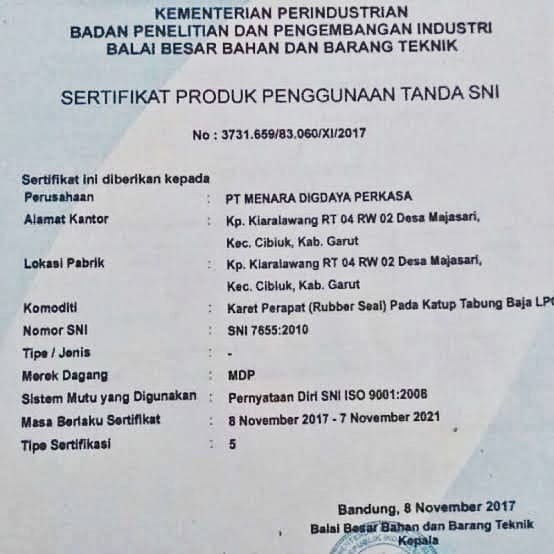 Karet Seal Tabung Gas Elpiji LPG ber SNI karet merah 3KG 5,5KG 12KG SNI/ Karet Gas Elpiji /LPG SNI Karet Seal /Sil Tabung Gas Elpiji