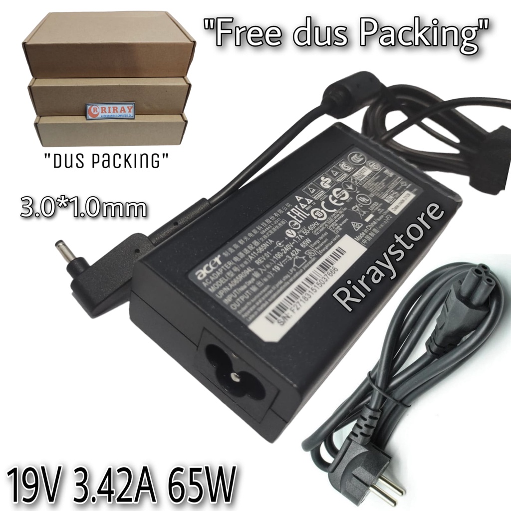 Adapter Charger Laptop Acer ChromeBook C720 C720P C730e C731 C740 R11 19V 3.42A Original