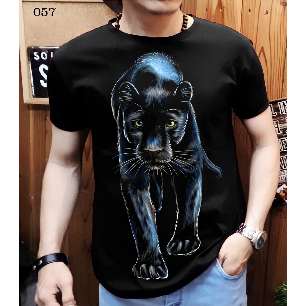 Kaos pria (lengan pendek) gambar Macan khas Macan Sunda Baru