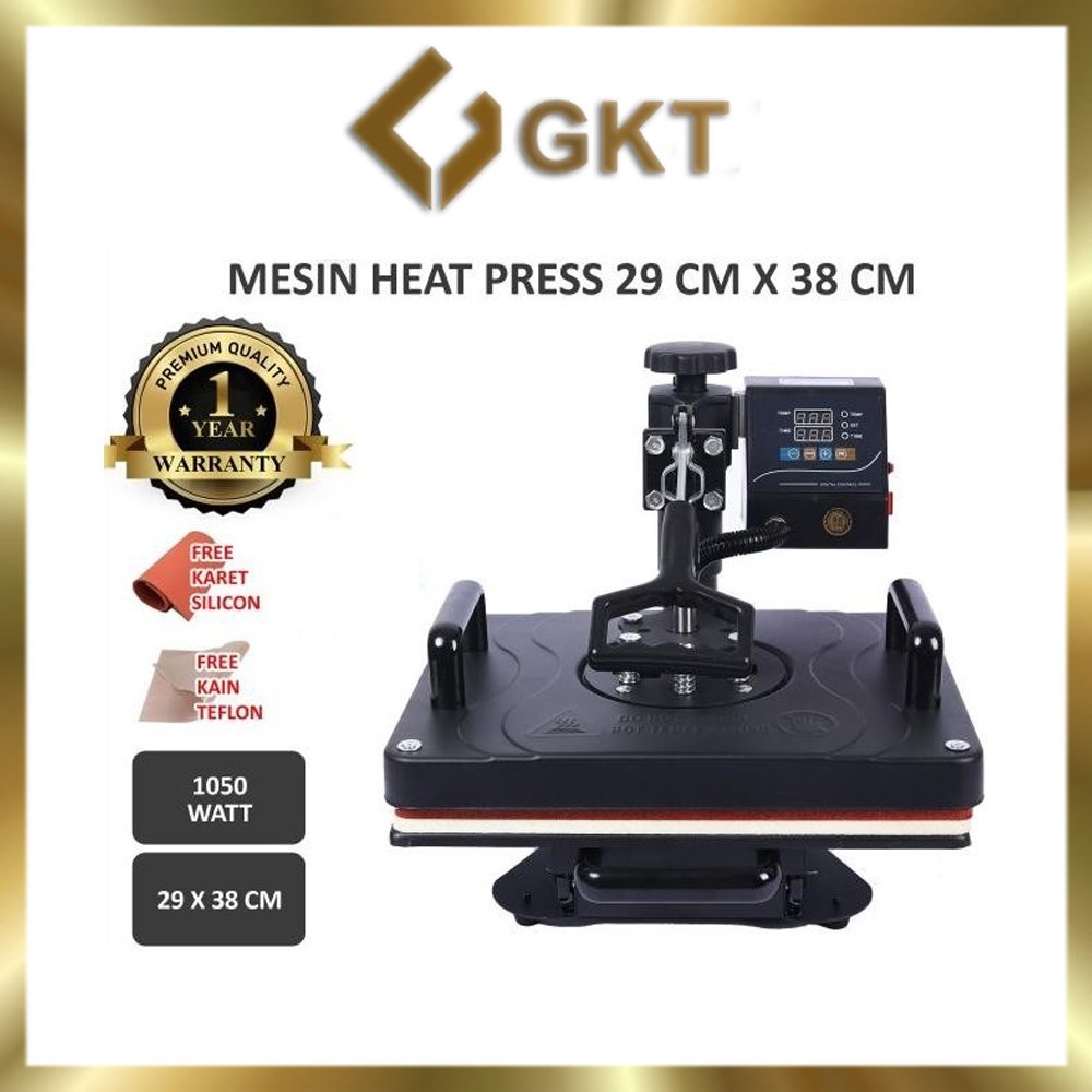 Mesin Heat Press Kaos 29 x 38 CM Sablon Digital Small Swing Heat Press