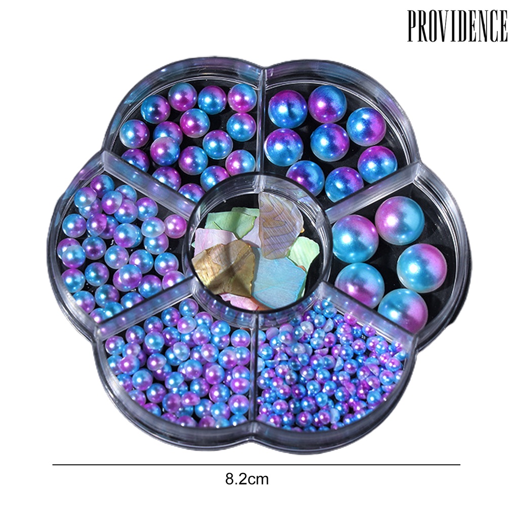 Providence 1kotak3 /5 /6 /8 /10mm Kuku Faux Pearl Tiga Dimensi Mengkilap Gloss DIY Mini Setengah Bulat Mutiara Imitasi Kerajinan Nail Art Decor Manicurist Supply