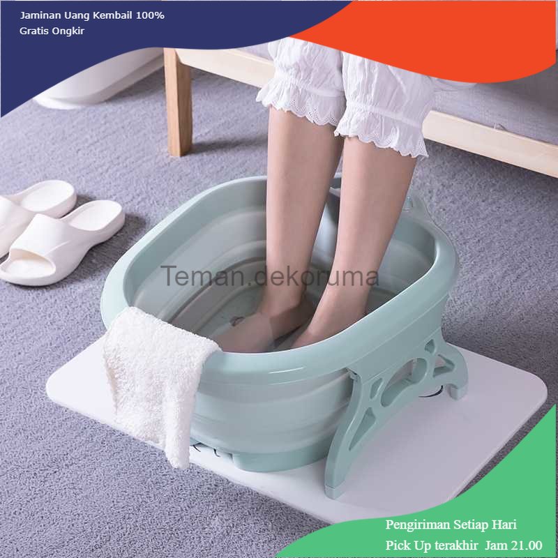 TD-KMN Cyan Baskom Air Lipat Rendam Kaki Pedicure Manicure SPA Foldable - SN316