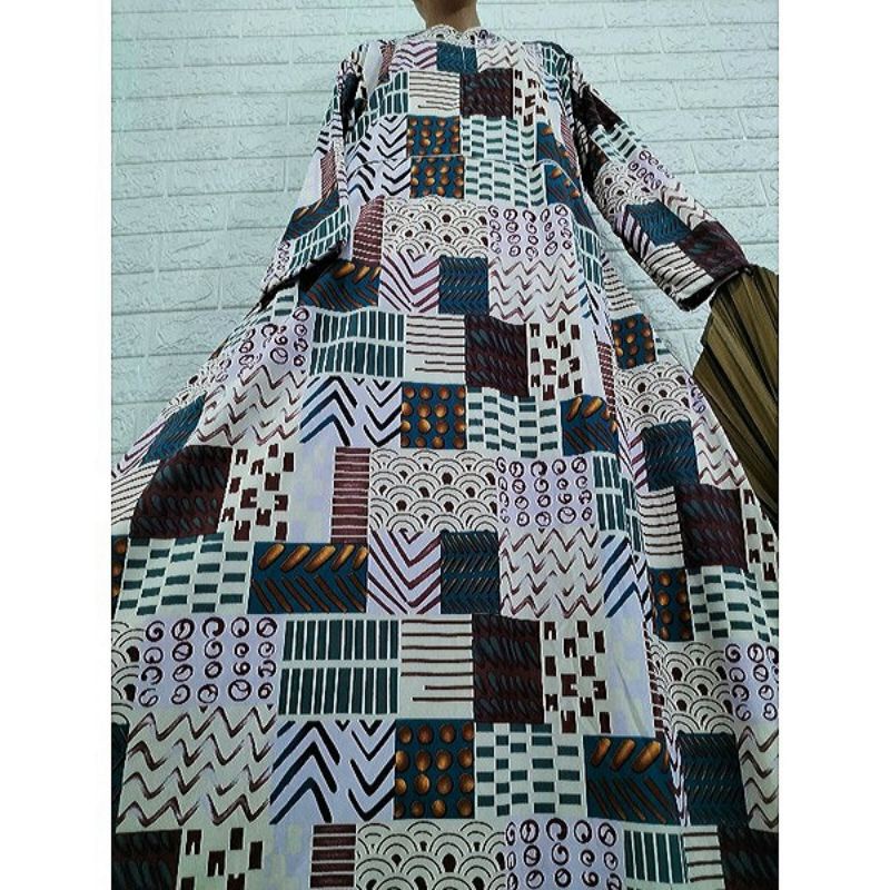 GAMIS HYGET JUMBO BUSUI/MOTIF ETNIC MATRIX/TERBARU TERLARIS