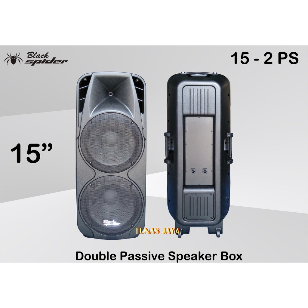 SPEAKER PASSIVE BLACK SPIDER 15-2 DOUBLE WOOFER SPEAKER15 INCH