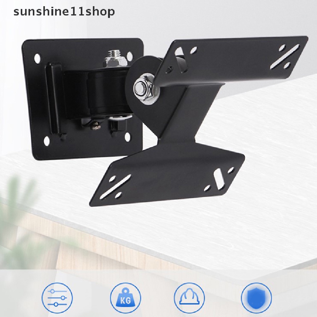 Sho Universal Adjustable TV Dinding Mount Rotasi 180derajat TV Stand Untuk 14-27 Inch LCD LED Flat Panel Plasma TV Holder N