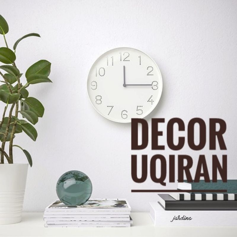 Jam Dinding Putih Jam Dekor Jam Analog Jam Polos Putih Jam Minimalis Murah IKe-4