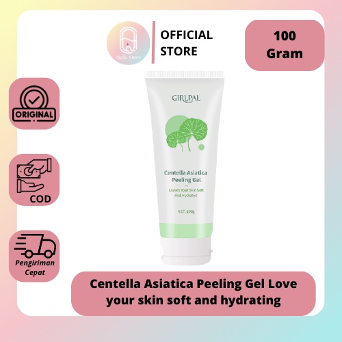 Qeila - Centella Asiatica Peeling Gel Love your skin soft and hydrating - GIRLPAL 100gr | BPOM 100% | Ready Stock