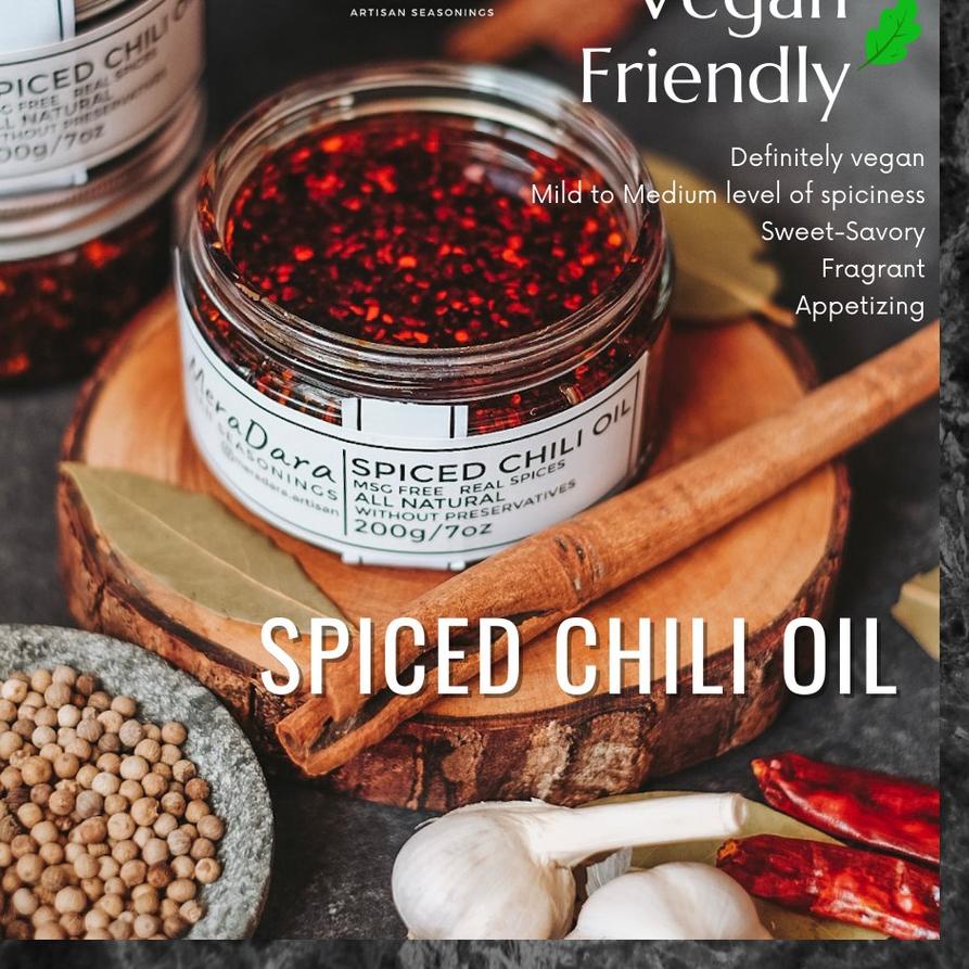 

✰ MERADARA Ebi/Spiced Chili Oil Dimsum Sambal Minyak Cabe Ebi/Original vegan friendly ✱