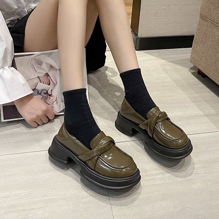 FD Sepatu Flat Wanita Import Docmart Shoes Cewek Kasual Sepatu Kerja Simpel Korean Style KI-049