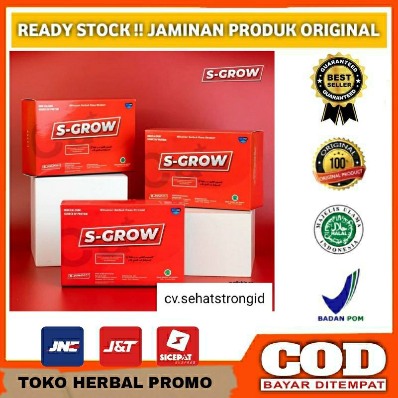 S-GROW ORIGINAL 1BOX ISI 10 SACHET Peninggi Badan High Calcium TERBAIK ASLI