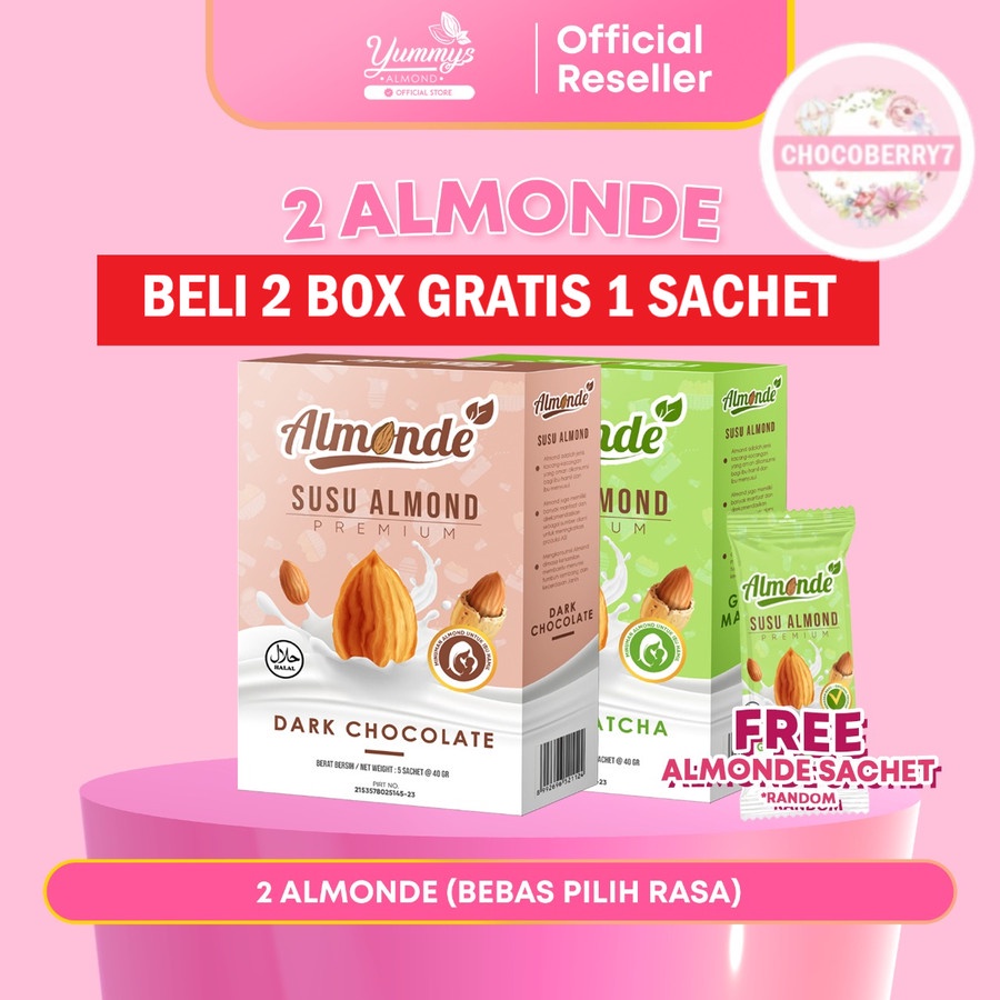 ALMONDE PREMIUM ALMOND Untuk Promil dan Bumil Asi Booster Minuman Almond Premium Yummys Almond