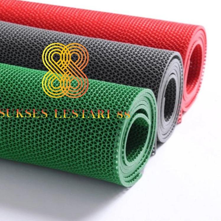 ✤ Keset Karpet Anti Slip Kamar Mandi Keset Wudhu Masjid  - Jaring Meteran ➹