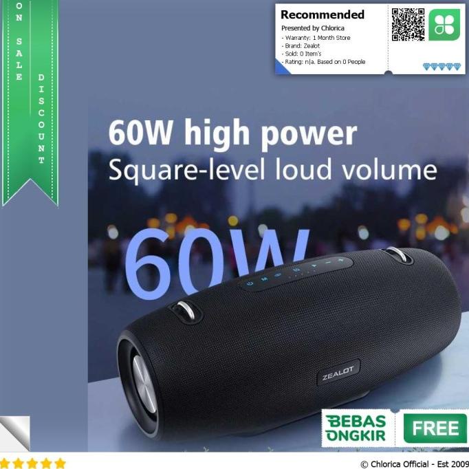 Zealot Portable Bluetooth Speaker Outdoor Waterproof - S67