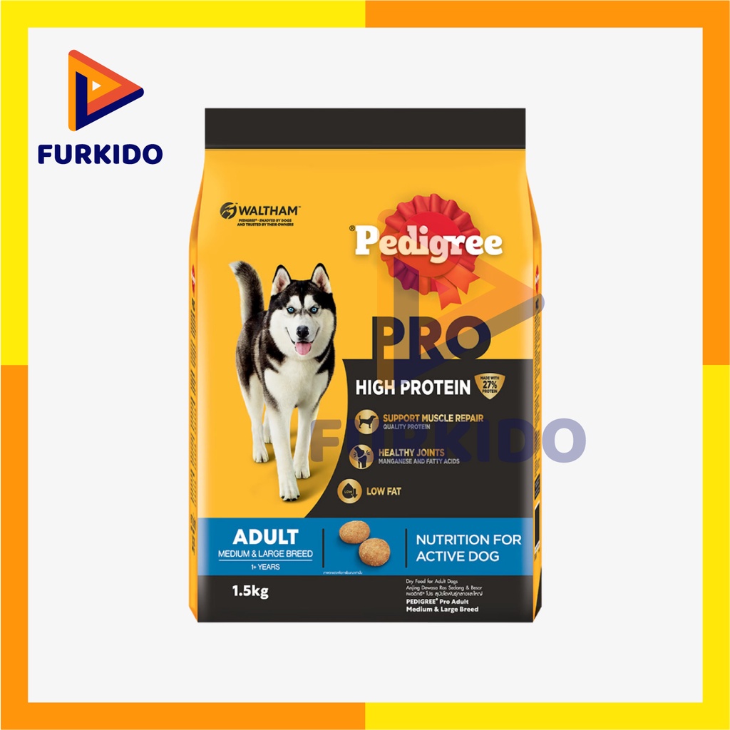 Pedigree Dog Large Breed Adult High Protein 1,5 Kg / Makanan Anjing