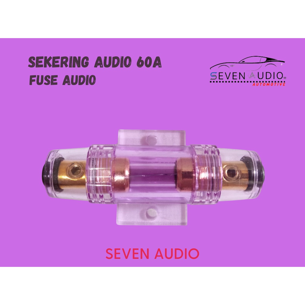 Fuse Sikring Audio Mobil 60 A Fuse Holder 60 Amper - Fuse Sikring 60 Amper