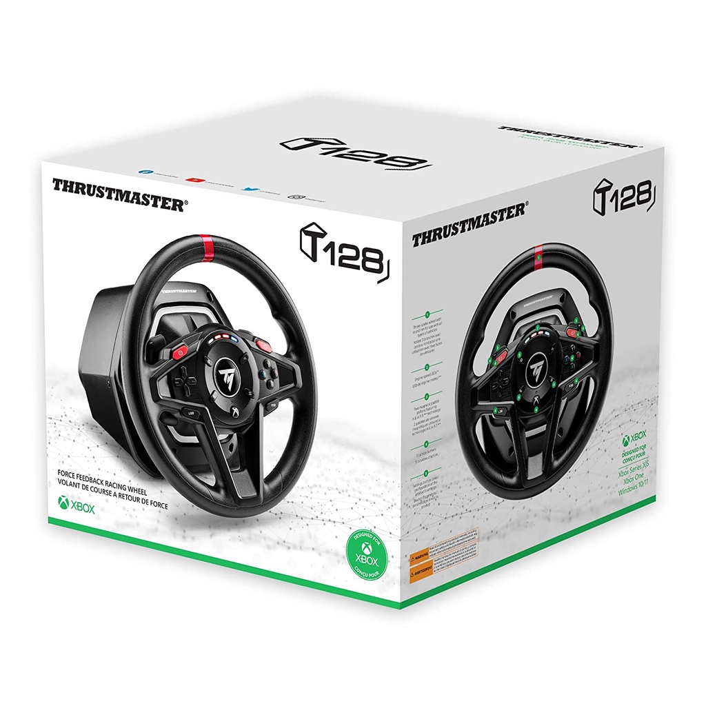 Thrustmaster T128X Force Feedback Racing Wheel with Magnetic Pedals