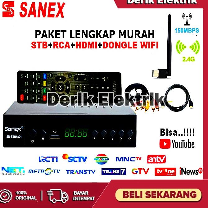 Promo ★★ SET TOP BOX TV DIGITAL SANEX WELHOME DVB T2 EWS HD / ALAT TV DIGITAL SET TOP BOX / STB TV DIGITAL / SET TOP BOX DIGITAL / SET BOX TV / SET BOX TV DIGITAL / SET BOX / SET BOX TV DIGITAL RECEIVER TV ♠