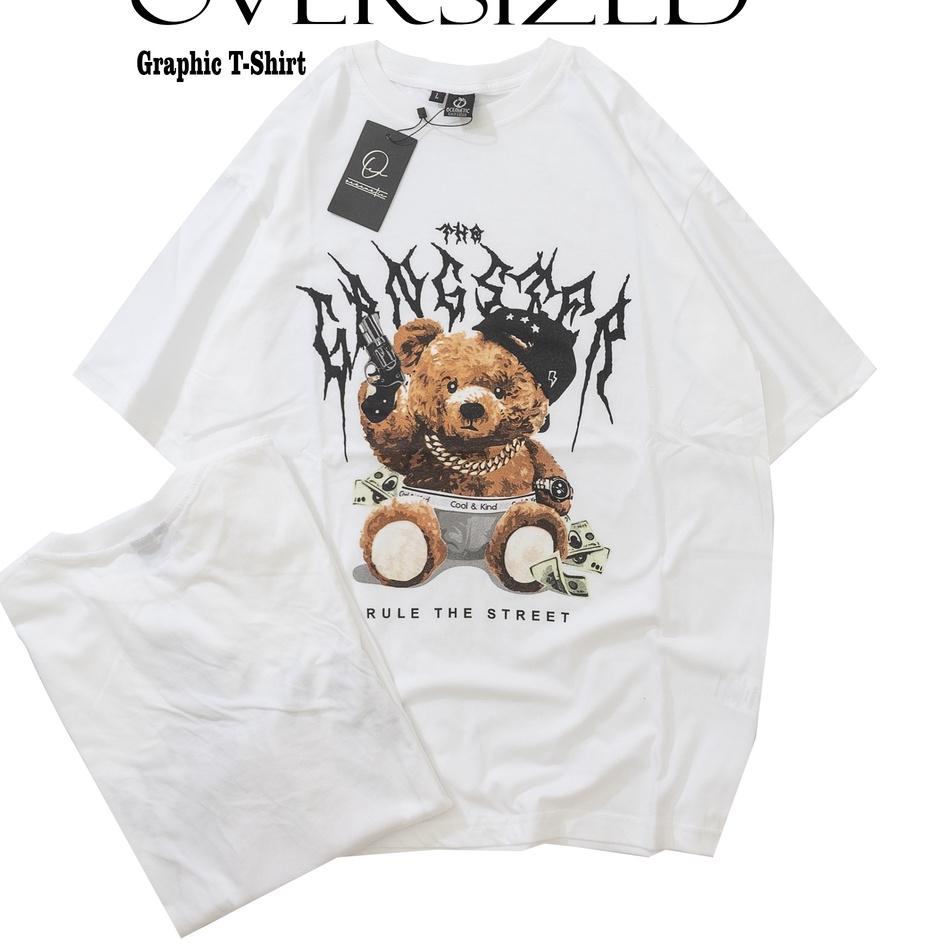 ○ Baju Kaos Beruang Tshirt Distro Oversize Streetwear Nexttime Hammerstout Thxnsmn ❄