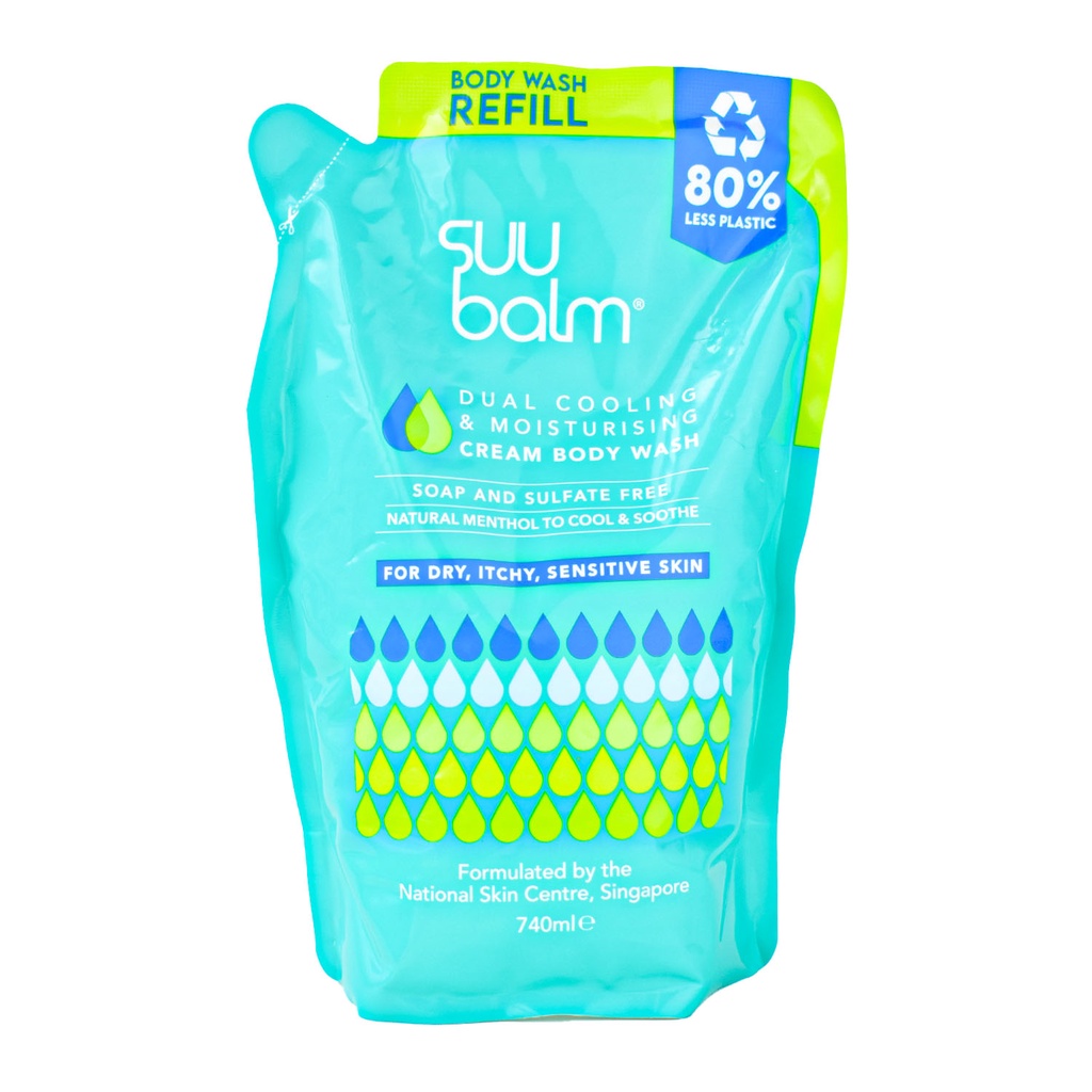 Suu Balm Body Wash Adult Dry Itchy Sensitive Problem Skin Refill 740 M