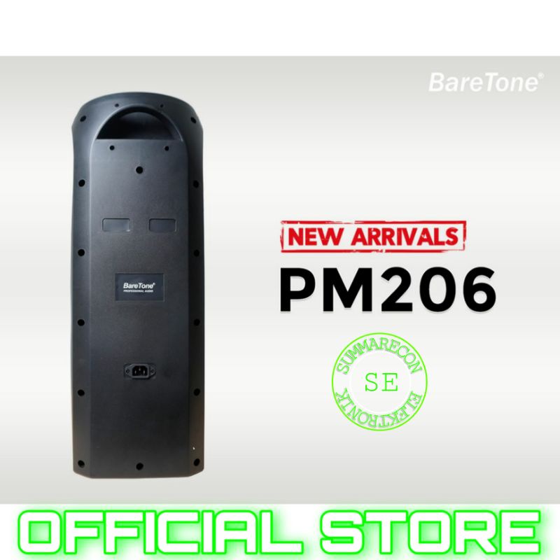 speaker portabel baretone pm206 6.5 inch 2 way molded loudspeaker original