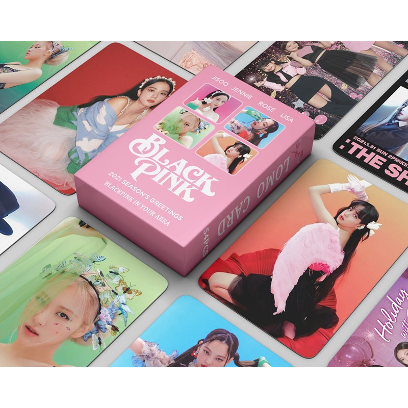 54pcs/set KPOP  2021 The Album How you like that Photocards Lomo Cards Lisa Jennie