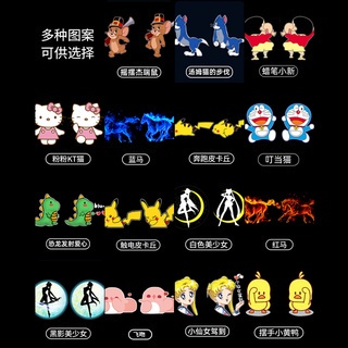 【COD】1Pcs Lampu Led Logo Kartun Projector /Lampu LED Dinamis Kartun Proyektor Pintu Mobil Car Door Portable USB Welcome Shadow Light