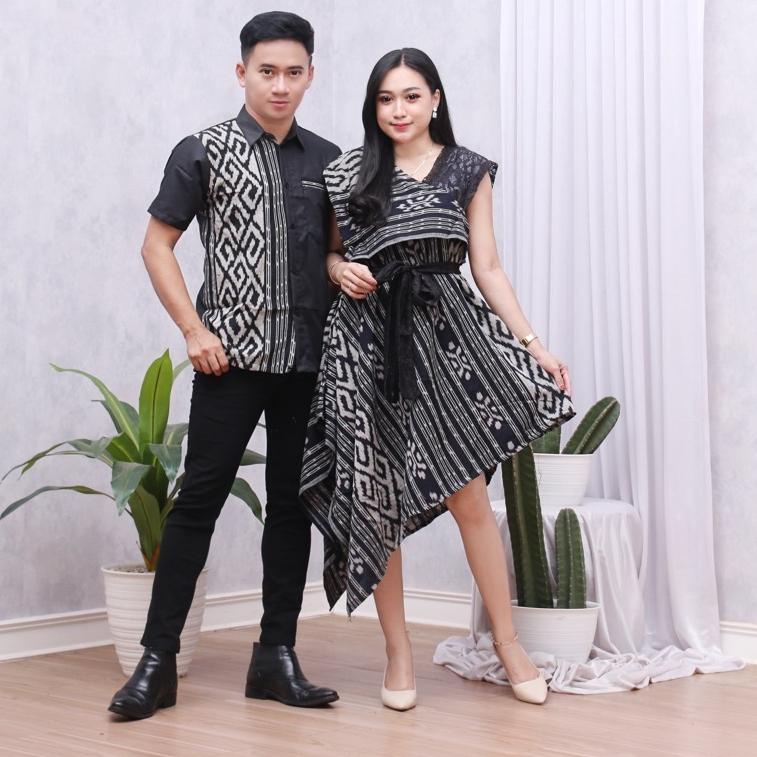 New Sale COUPLE TENUN TORAJA HITAM BATIK KAMPUS COUPLE SONGKET COUPLE ETNIK