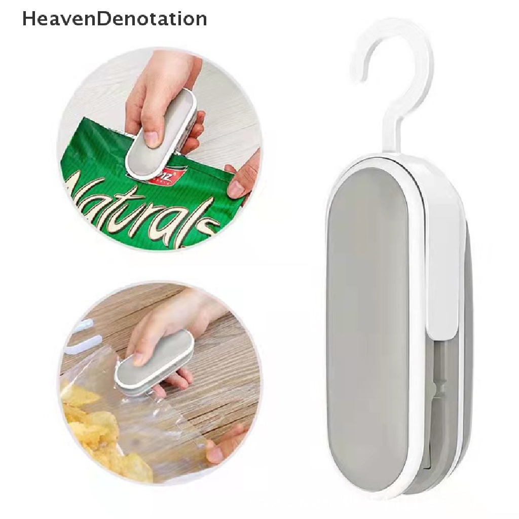 [HeavenDenotation] Kitchen Mini Bag Sealing Machine Vacuum Sealer Makanan 2in1 Heat Sealer Handheld Portable Bag Sealer Mesin Pengemas HDV