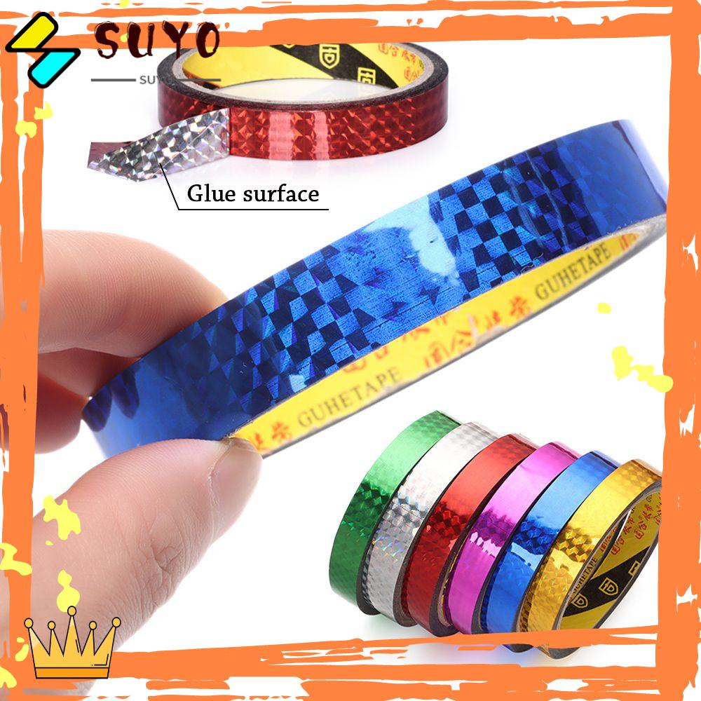 Suyo Shiny Wrapping Tape Colorful Perekat Stiker Anak Scrapbooking Tools Dekoratif Lengket